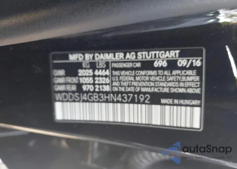 2017 Mercedes-Benz Cla 250 4Matic z USA, uszkodzony, nr VIN WDDSJ4GB3HN437192